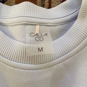 Calla White Crewneck Sweatshirt